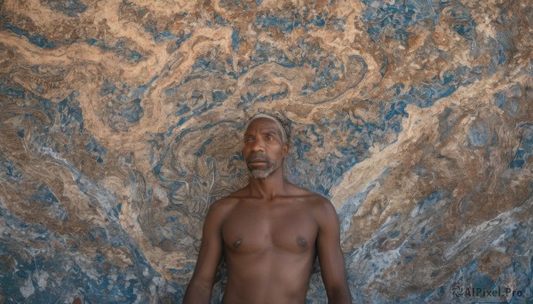 A male in the heart of a majestic dynamic scene