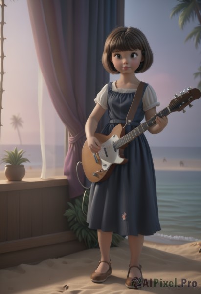 A refreshing image of a child in sunset day