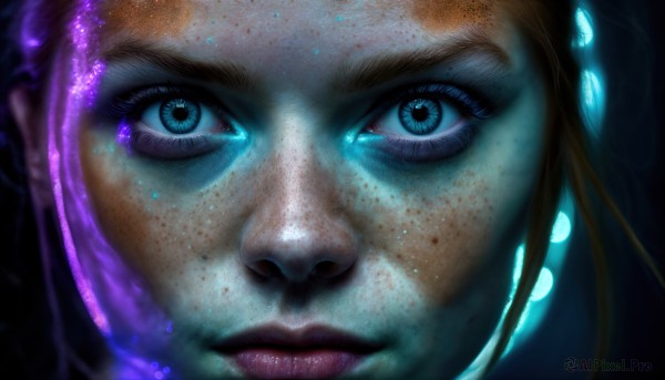 A female showcased in a vivid dynamic scene