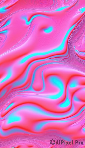 1girl,solo,looking at viewer,1boy,pink hair,male focus,no humans,fire,close-up,chromatic aberration,pink theme,colorful,abstract,long hair,blue eyes,surreal,sideways