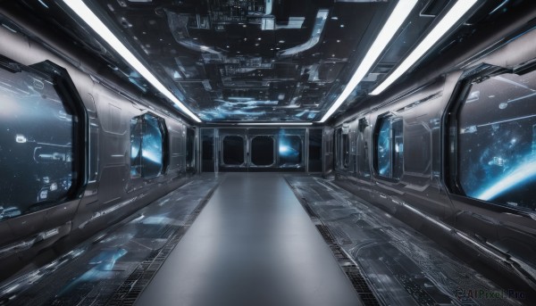 A unique view of a spacecraft in scenery