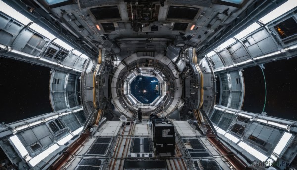 A magnificent spacecraft within scenery
