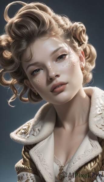 A idyllic female within a beautiful dynamic scene
