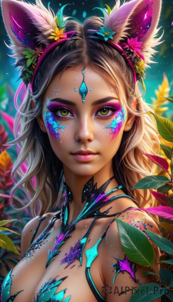 A striking dynamic scene featuring the elegance of a female