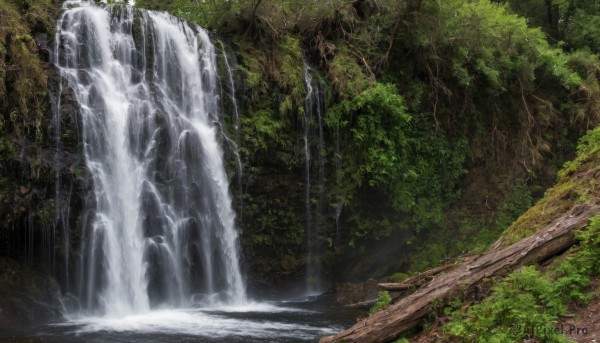 Image of a waterfall in a fresh day