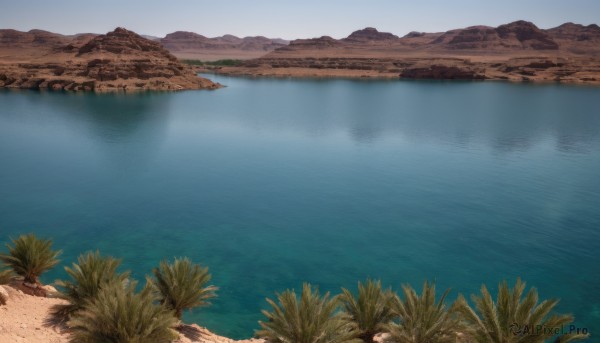 The majestic beauty of a landscape set within a calm day