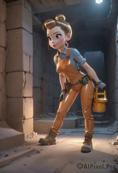A inspiring female within dynamic scene