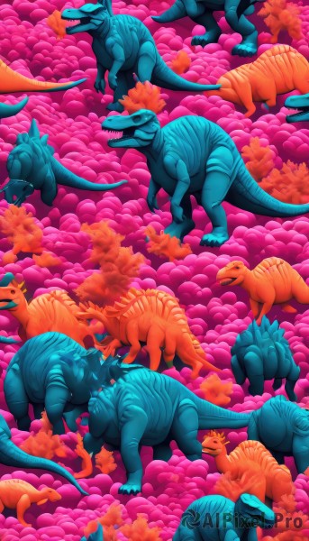A stunning view of a monster in dynamic scene