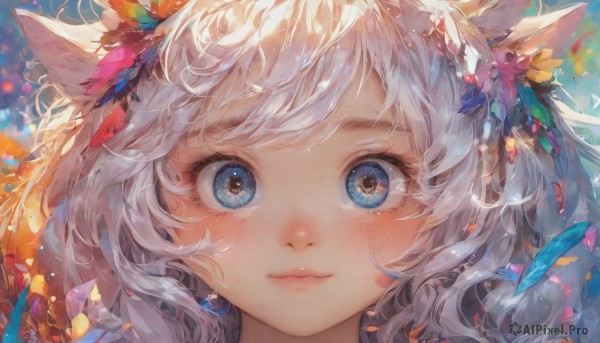 A female in the heart of a majestic dynamic scene