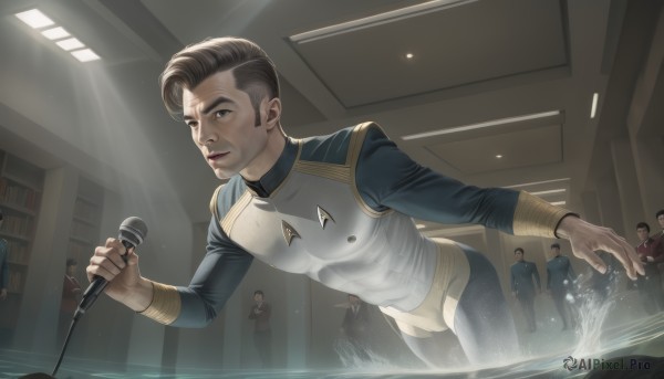 A male showcased in a tranquil dynamic scene