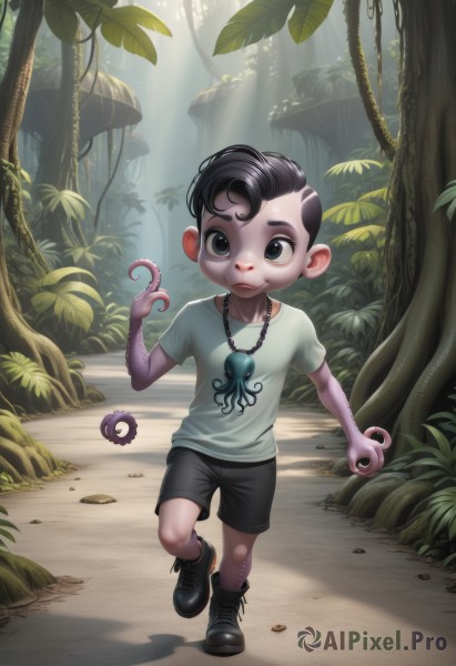 A peaceful image of a male in day