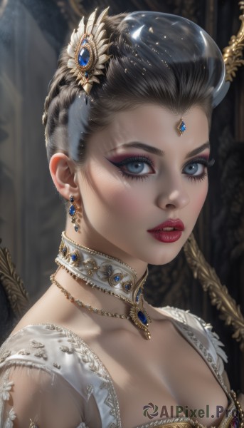 A inspiring female within dynamic scene