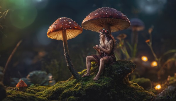 A male in a tranquil outdoors