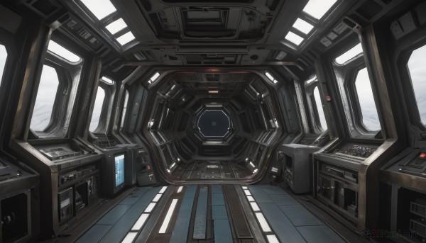 A spacecraft framed by the beauty of a calm scenery