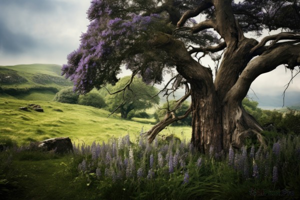 The wonder of a landscape in a peaceful day