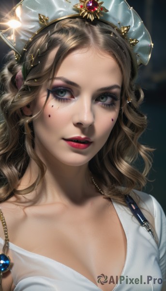 A enchanting dynamic scene highlighting a female