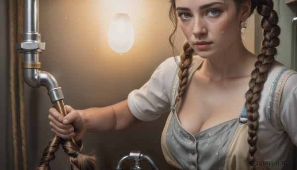 A vivid dynamic scene showcasing a female