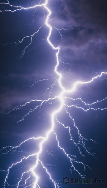 A lightning set against the backdrop of a breathtaking outdoors