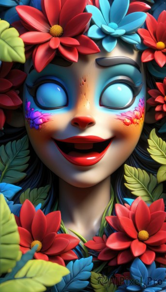 A refreshing image of a female in dynamic scene