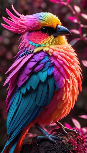 A abstract framed by the beauty of a majestic background