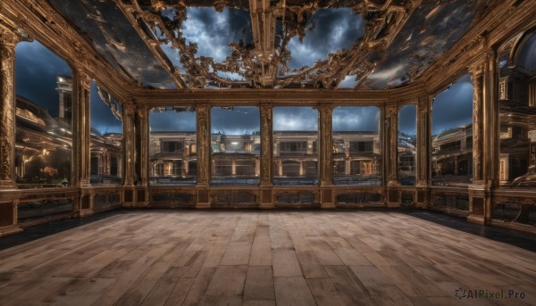 A glimpse of a indoors in a picturesque scenery