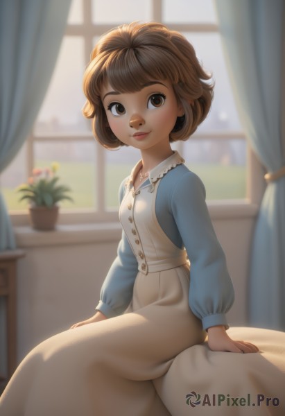 A dynamic view of a female in day