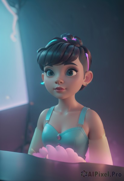 A dynamic view of a child in dynamic scene