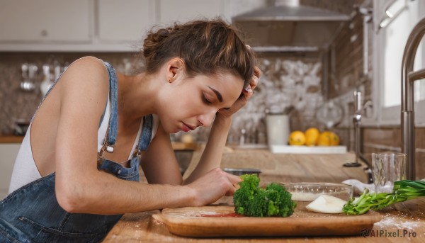 A female amidst a calm dynamic scene