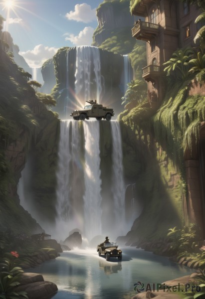 A male caught in a breathtaking day