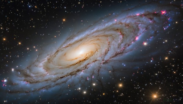 The beauty of a galaxy set in a calm outdoors