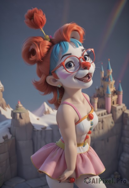 A stunning clown captured in outdoors