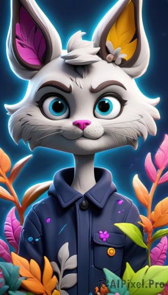 A vivid dynamic scene showcasing a cat