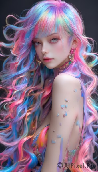 The timeless beauty of a female in a bold dynamic scene