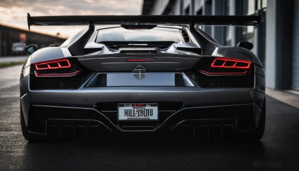 The elegance of a motor vehicle in a ethereal outdoors