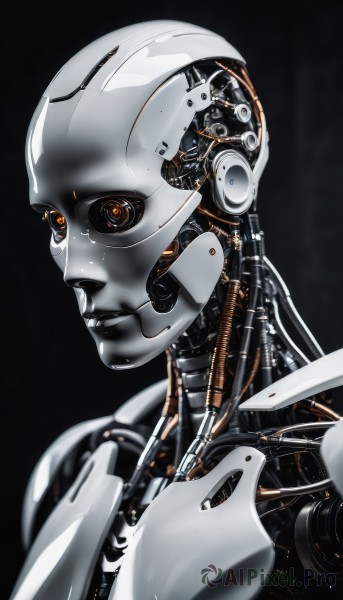 A breathtaking dynamic scene with a cyborg