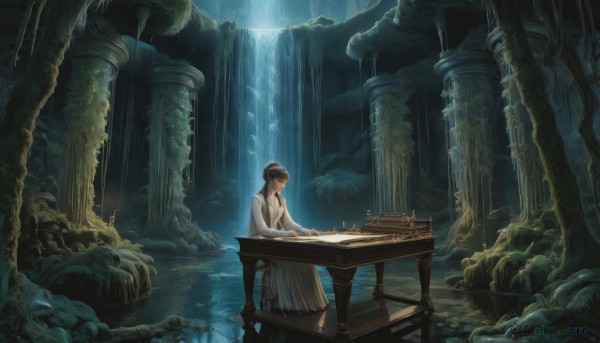 A female set against the backdrop of a breathtaking scenery