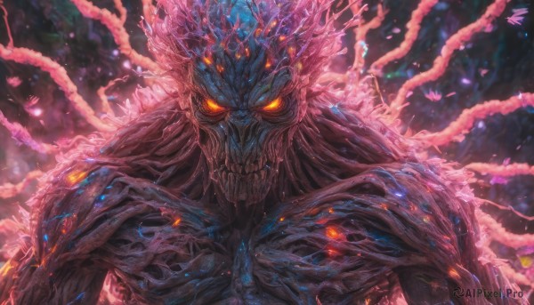 A monster amidst a calm dynamic scene