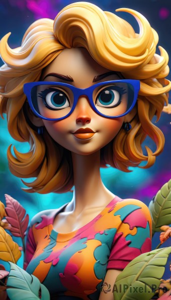 Dynamic scene brought to life with a serene female