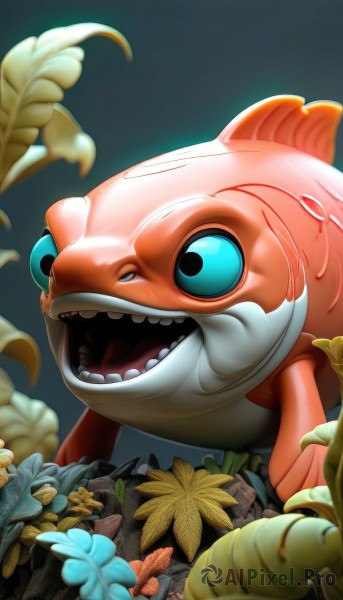 A graceful view of a monster in dynamic scene