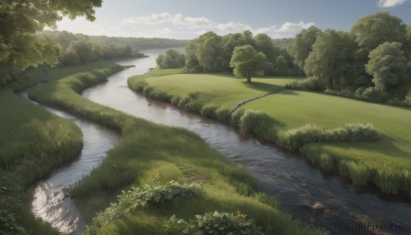 A peaceful day with a landscape