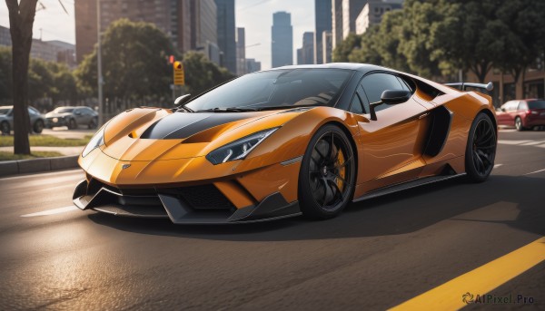 A stunning portrayal of a motor vehicle in a calm day