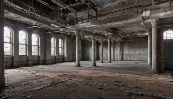 day,indoors,no humans,window,sunlight,building,scenery,stairs,door,ruins,pillar,hallway,church,arch,column,broken window,ceiling