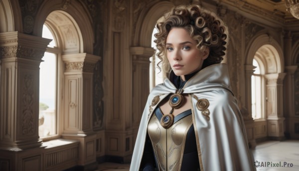 A stunning female within a vivid dynamic scene