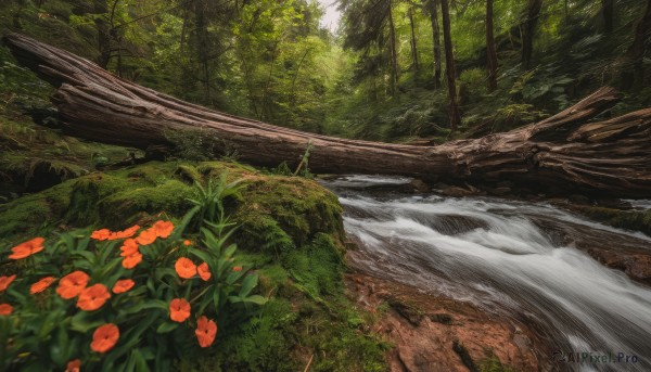 A waterfall captured beautifully in a dynamic day