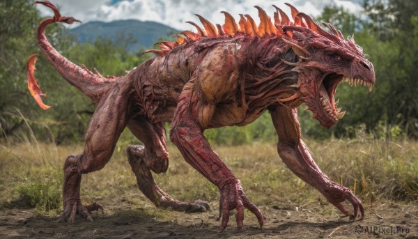 A monster in a breathtaking day