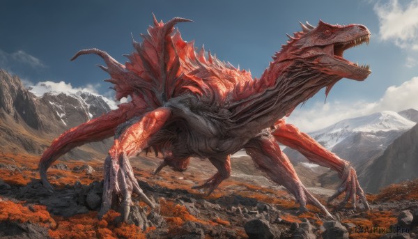 A monster in a breathtaking day
