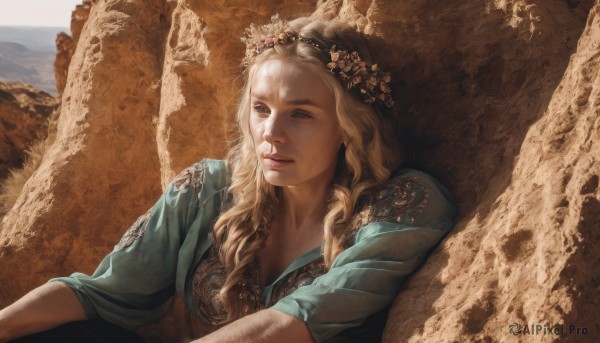 The majestic beauty of a female set within a ethereal day