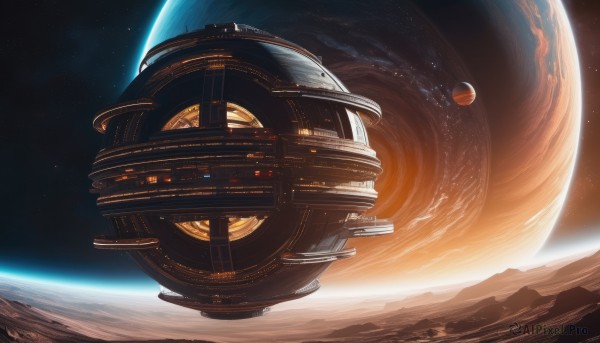 An iconic spacecraft framed by a bold sunset scenery
