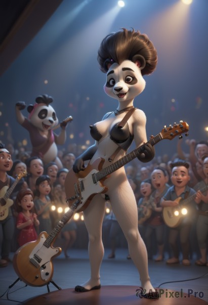 A breathtaking dynamic scene featuring a child