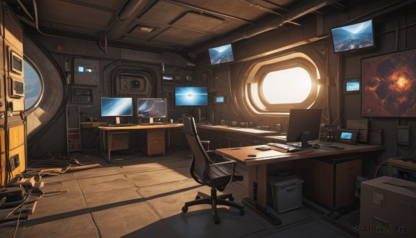 Image of a indoors in a fresh sunlight